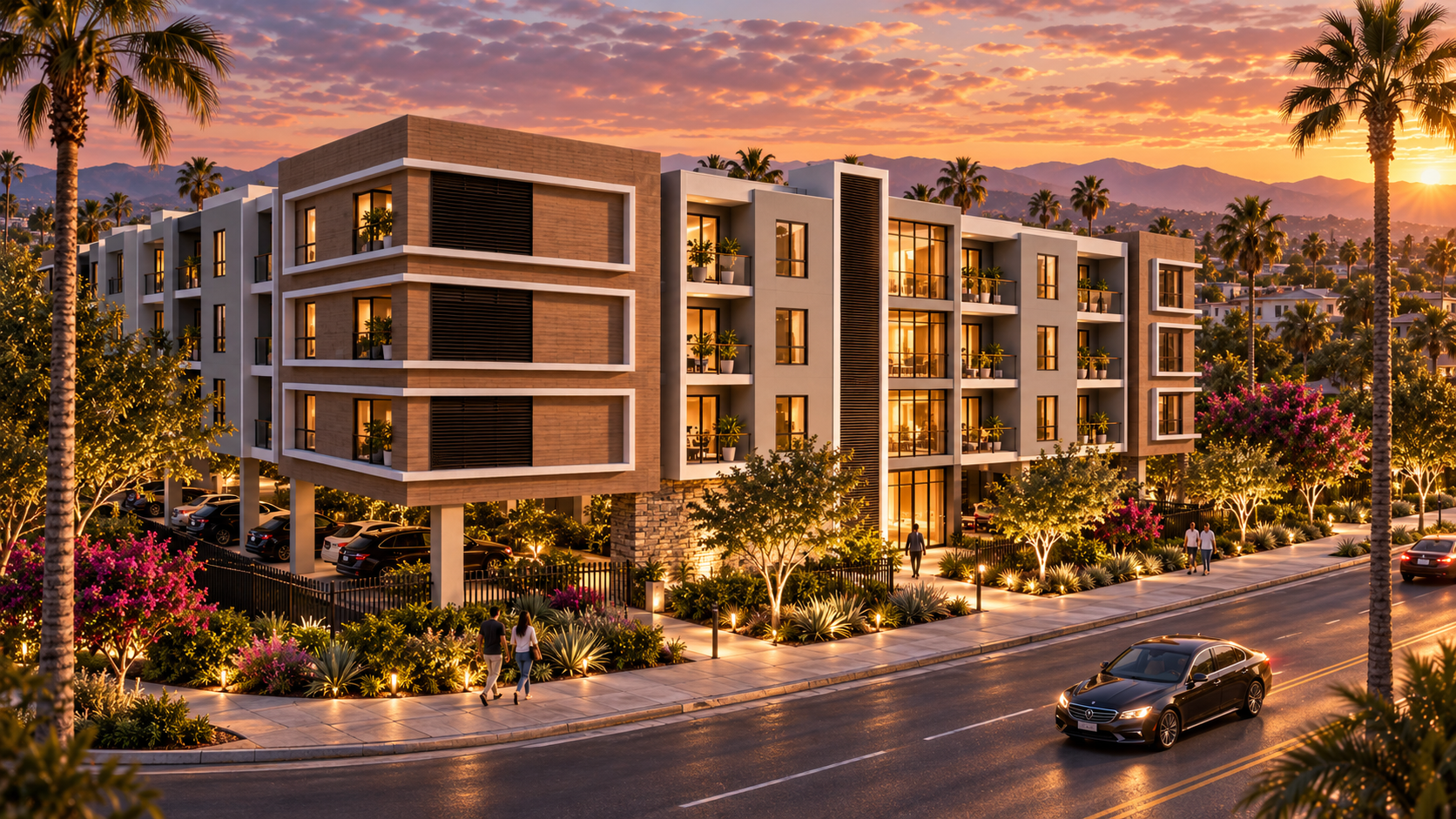 Los Angeles multifamily feasibility rendering